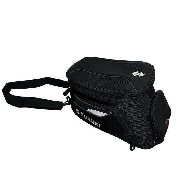Suzuki 2025 Large Ring Lock Tank Bag Genuine Expandable Biker Moto 990D0-04600 - Picture 9 of 16